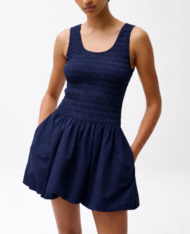 Pistola Ilona Bubble Hem Dress in Peacoat