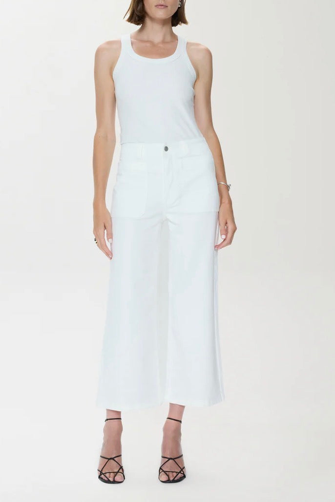 Pistola Zooey Patch Pocket Utility Pant in Le Blanc