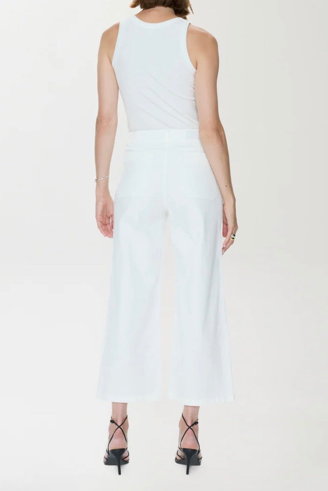 Pistola Zooey Patch Pocket Utility Pant in Le Blanc
