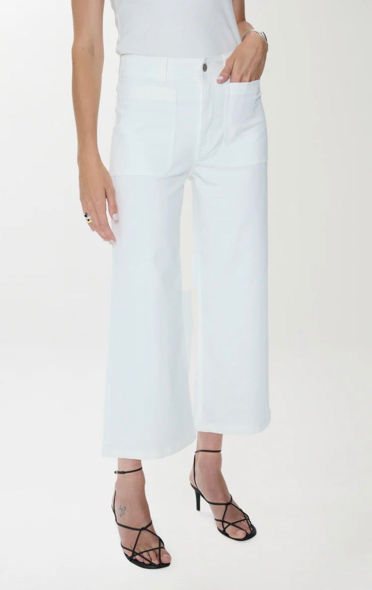 Pistola Zooey Patch Pocket Utility Pant in Le Blanc