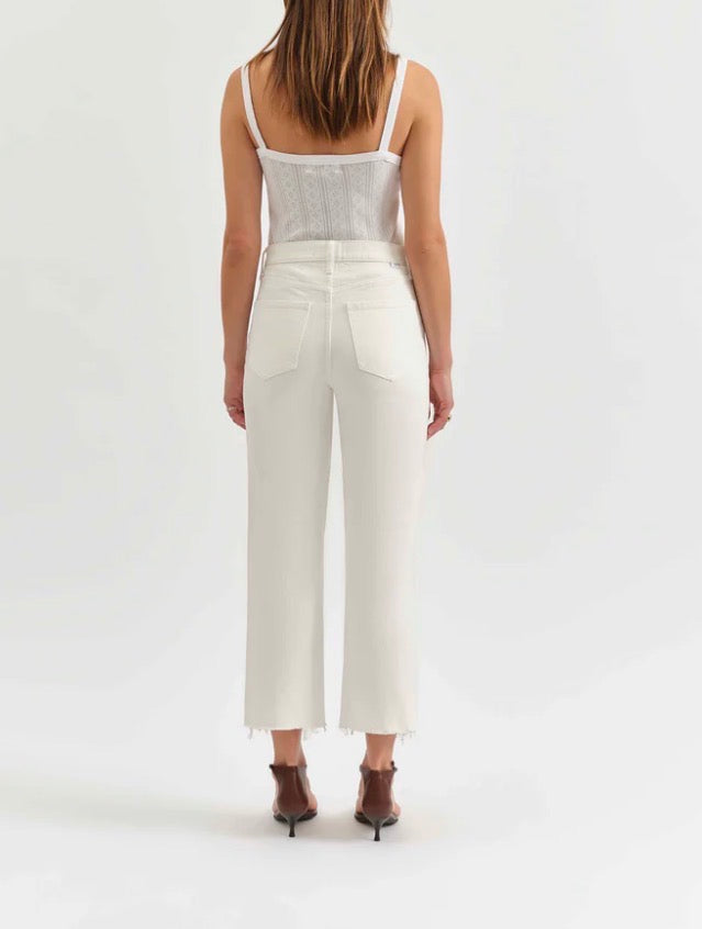 Daze Sundaze Crop High Rise Jean in Swan