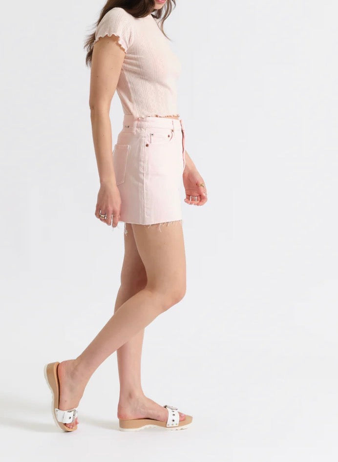 Daze Malibu Mini Skirt in Think Pink