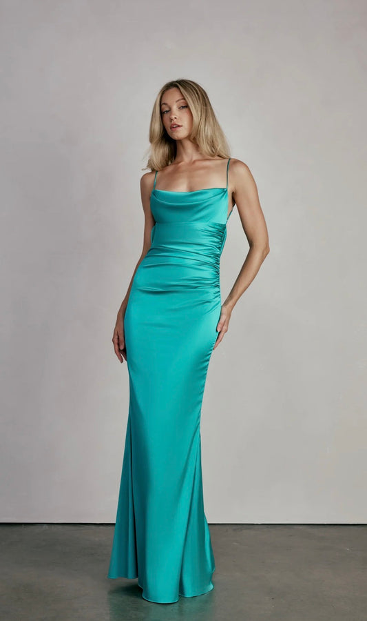 Katie May Hope Gown in Ocean Turquoise