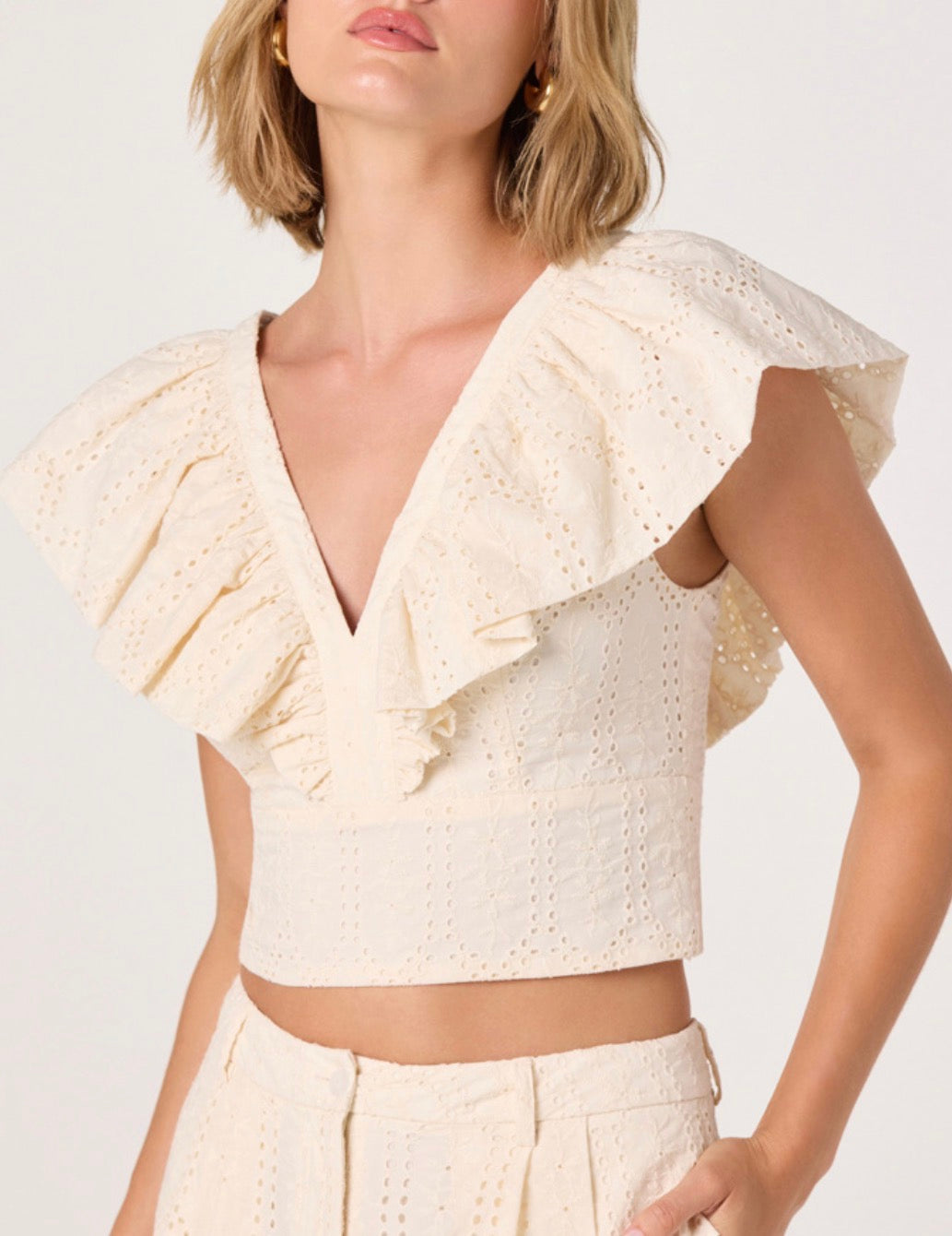 ASTR Margo Top in Cream