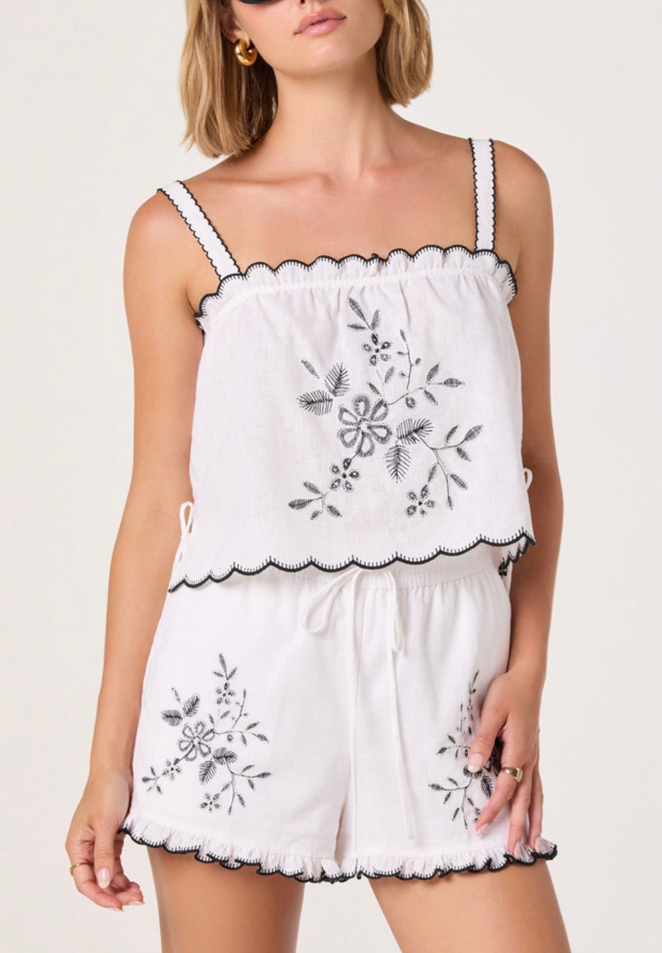 ASTR Sadie Top in Off White