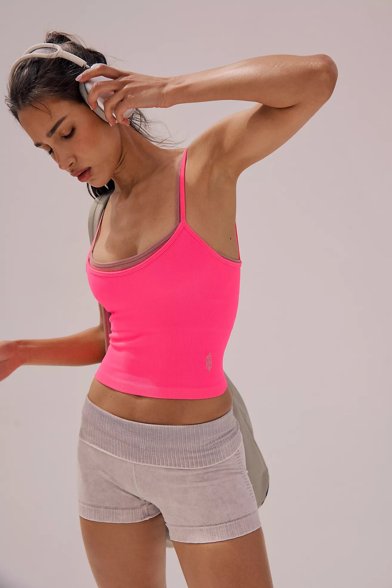 FP Movement All Clear Coastline Cami in Hot Pink Combo