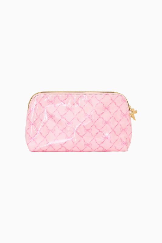 Love Shack Fancy Medium Travel Pouch in Pink Peppermint