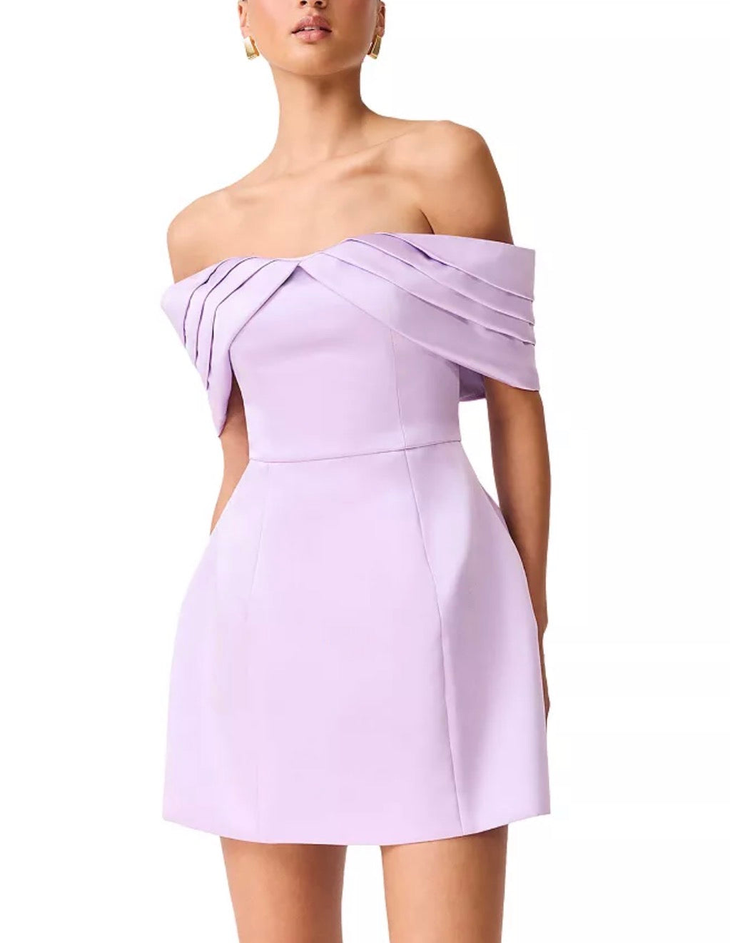 Elliatt Hope Tulip Mini Dress in Pastel Purple