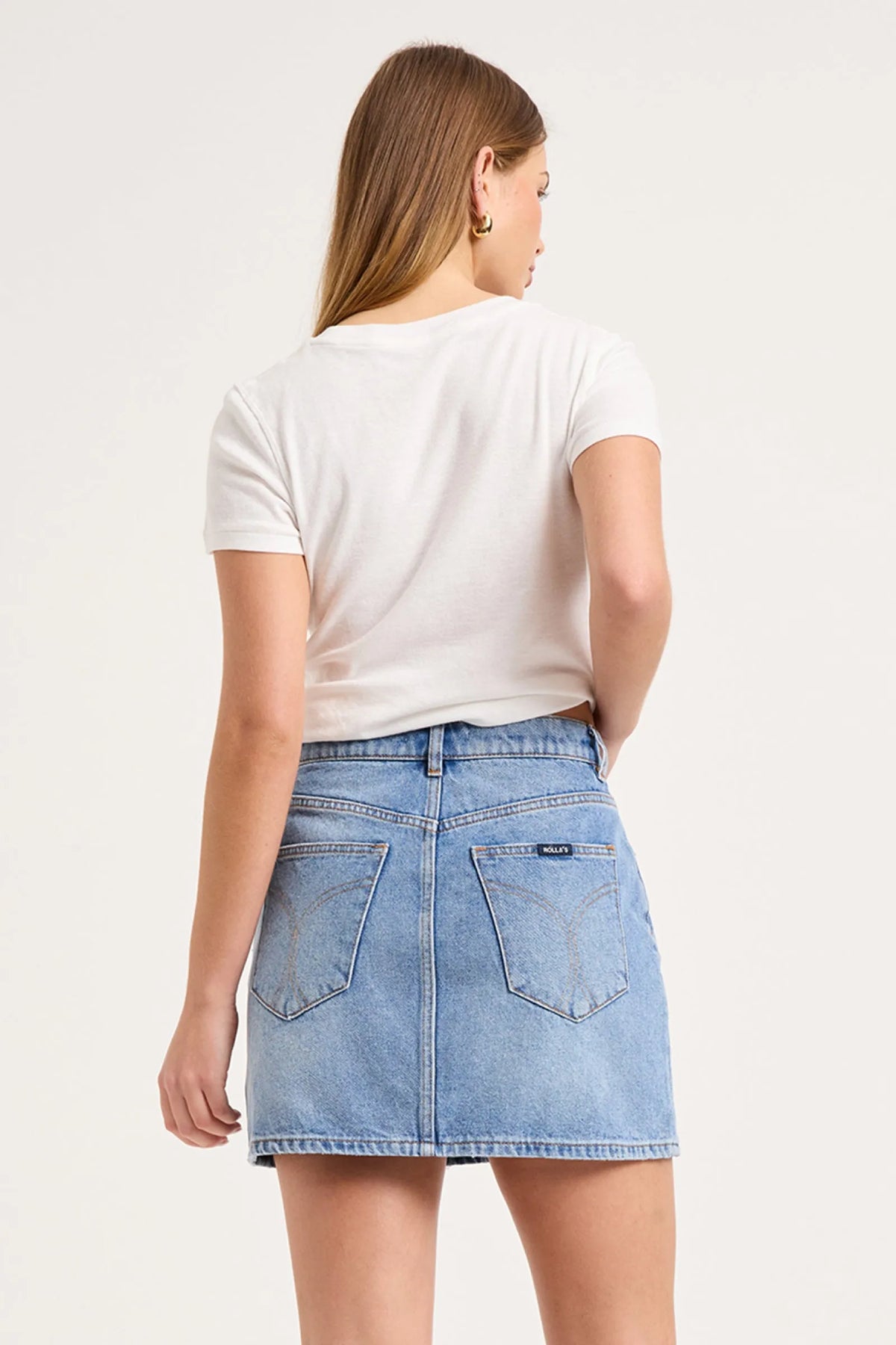 Rolla’s 90’s Relaxed Mini Denim Skirt in Surrender