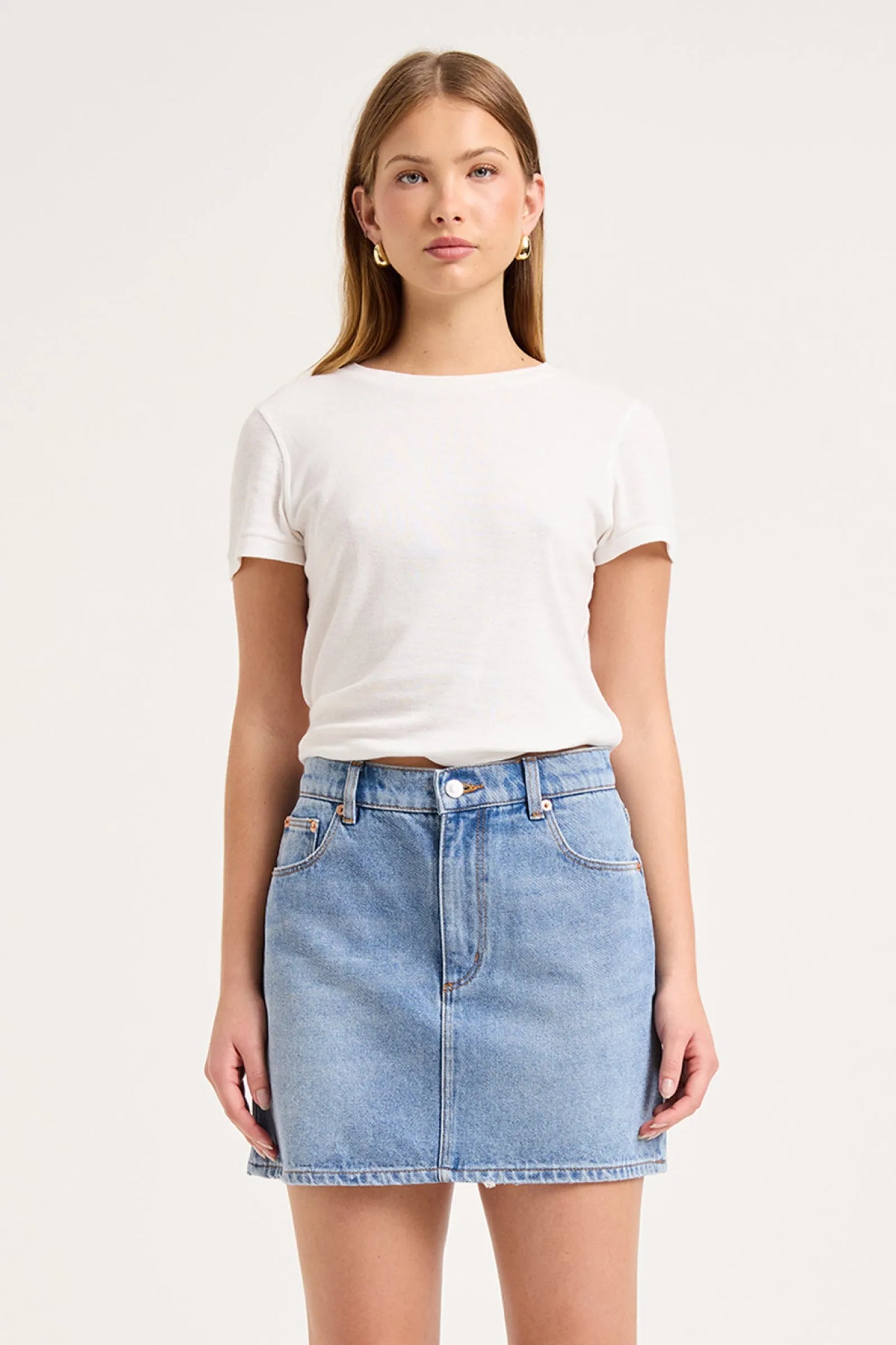 Rolla’s 90’s Relaxed Mini Denim Skirt in Surrender