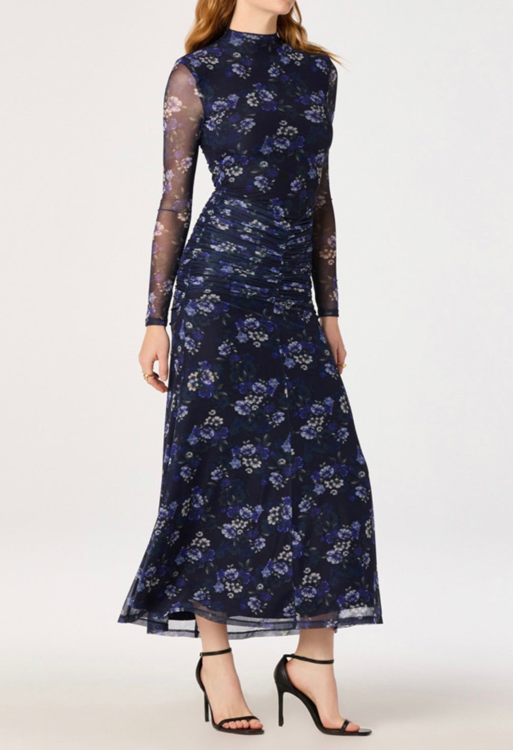 ASTR Romy Dress in Blue Floral