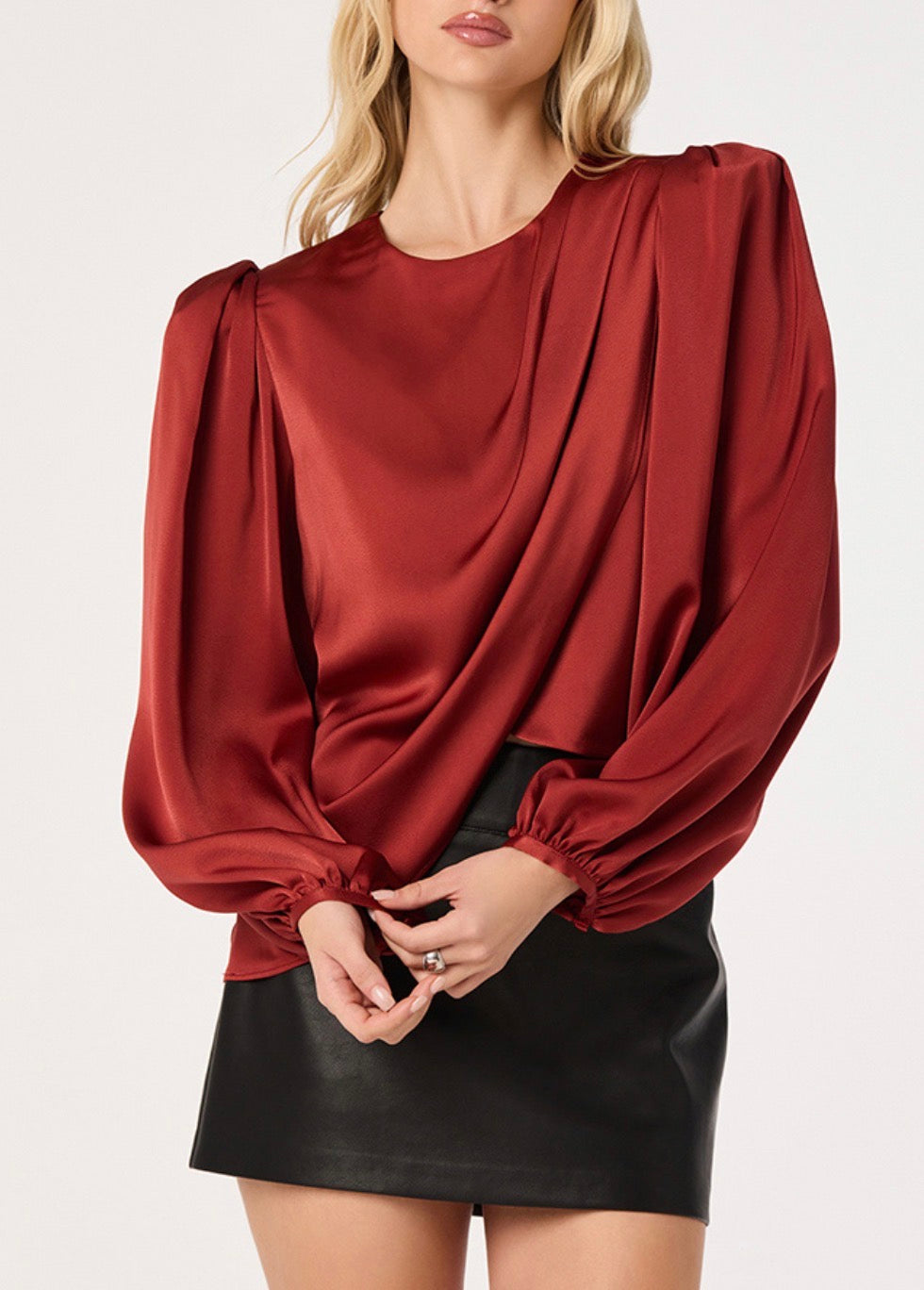 ASTR Beatrice Top in Scarlet