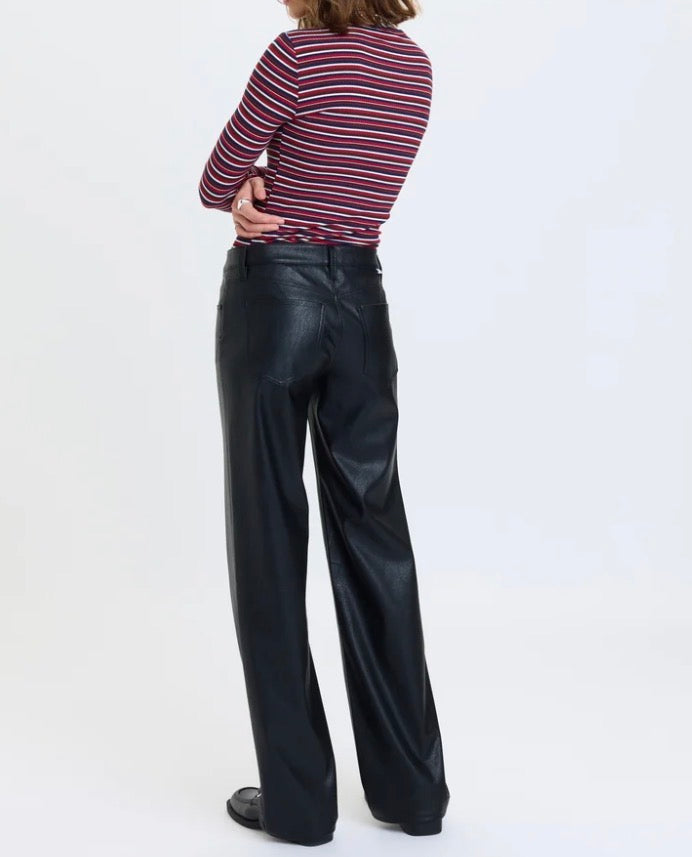 Daze Keeper Low Rise Straight Jean in Black