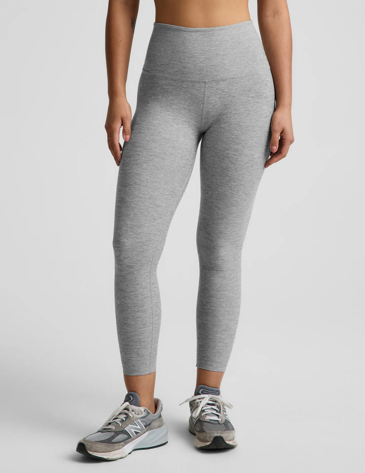 Beyond Yoga Spacedye Caught In The Midi High Waisted Legging in Silver Mist