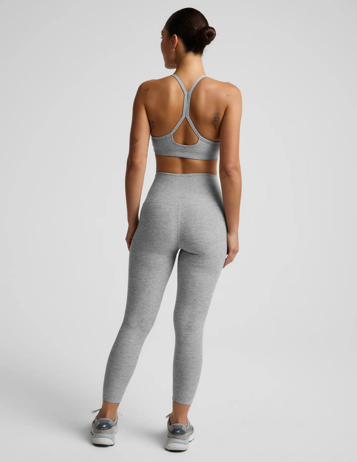 Beyond Yoga Spacedye Caught In The Midi High Waisted Legging in Silver Mist