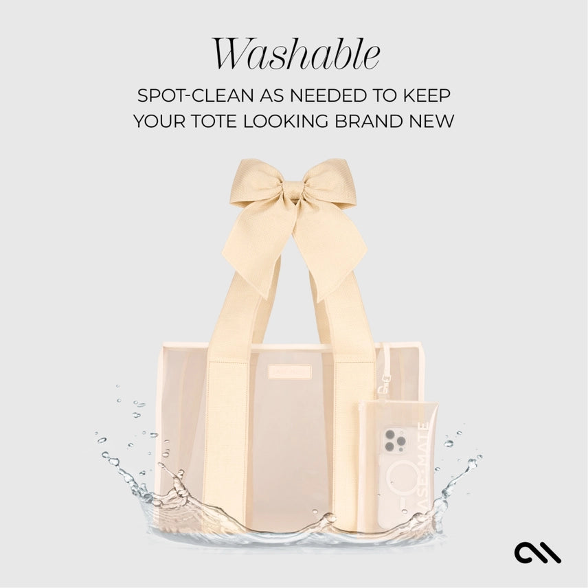 Case-Mate Special Edition Bow Beach Tote With Phone Pouch