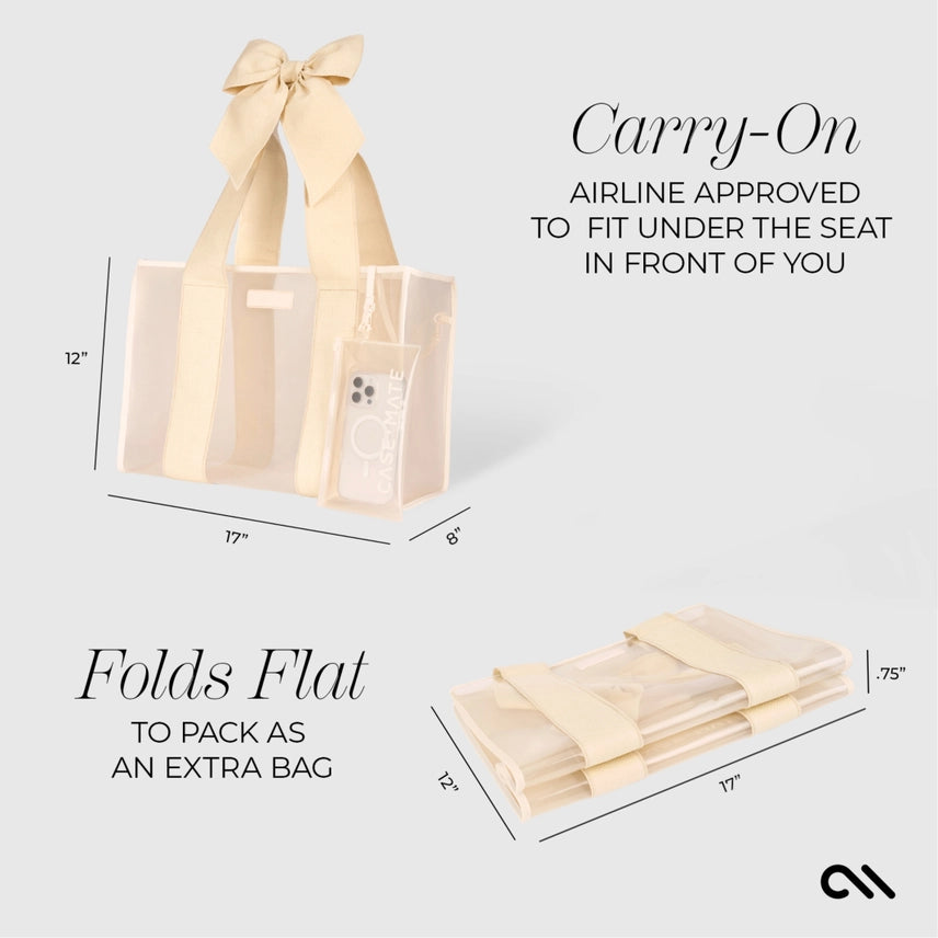 Case-Mate Special Edition Bow Beach Tote With Phone Pouch